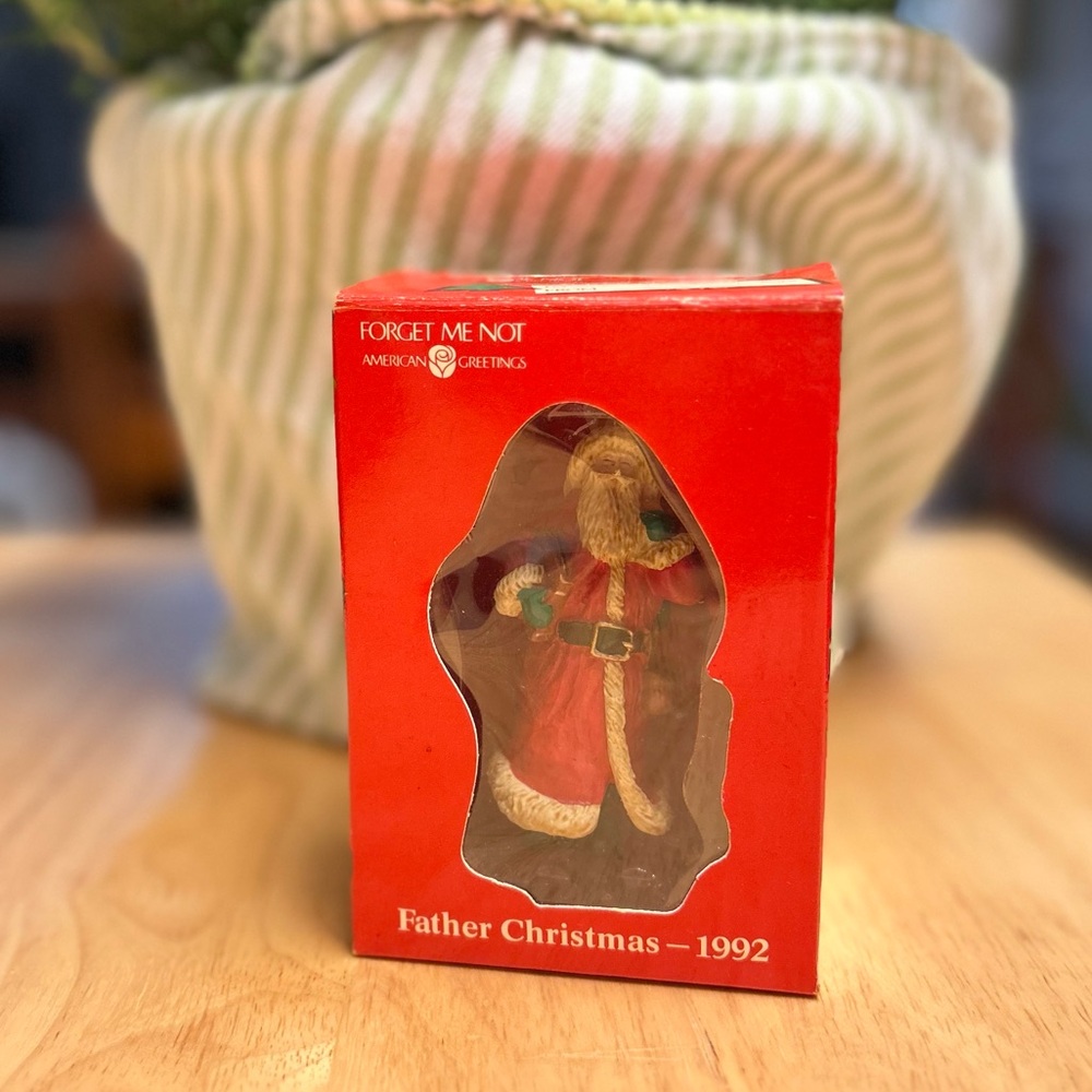 Vintage Christmas Ornament  Forget Me No